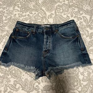 free people jean shorts